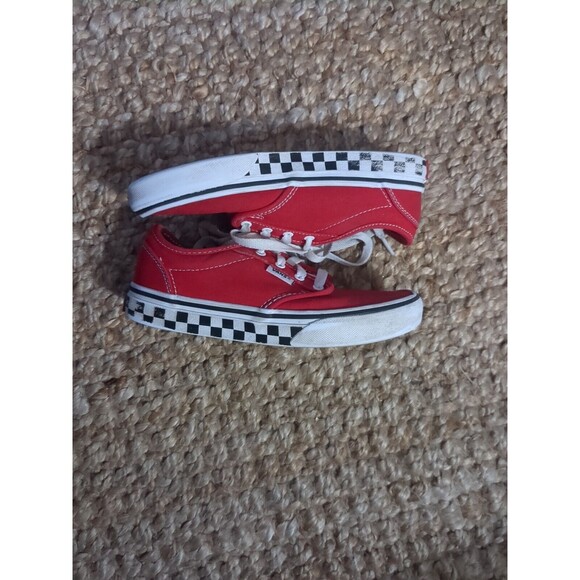 Unisex Bundle Of  2 Pairs Shoes Size 2  Red Vans Black Skechers. Light Wear. - Picture 12 of 16